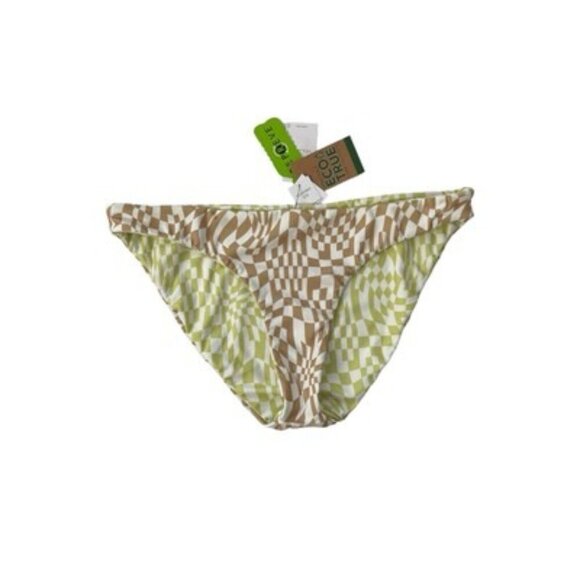 Volcom Limeade Check Her Out Reversible Hipster Bikini Bottoms Size XL NWT $48 - Picture 3 of 6